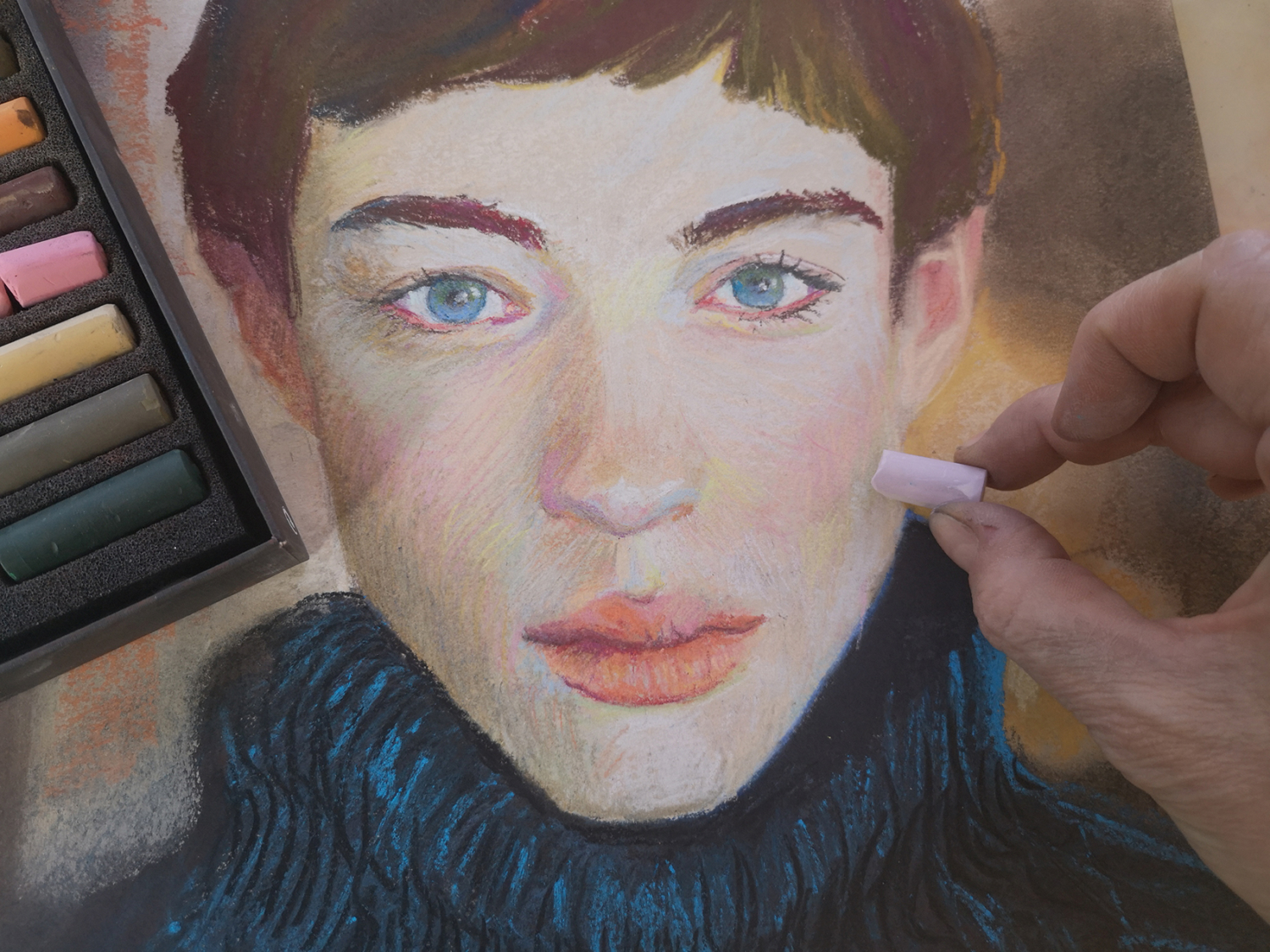 Découvrir le pastel sec Bulle Créative Atelier d arts plastiques