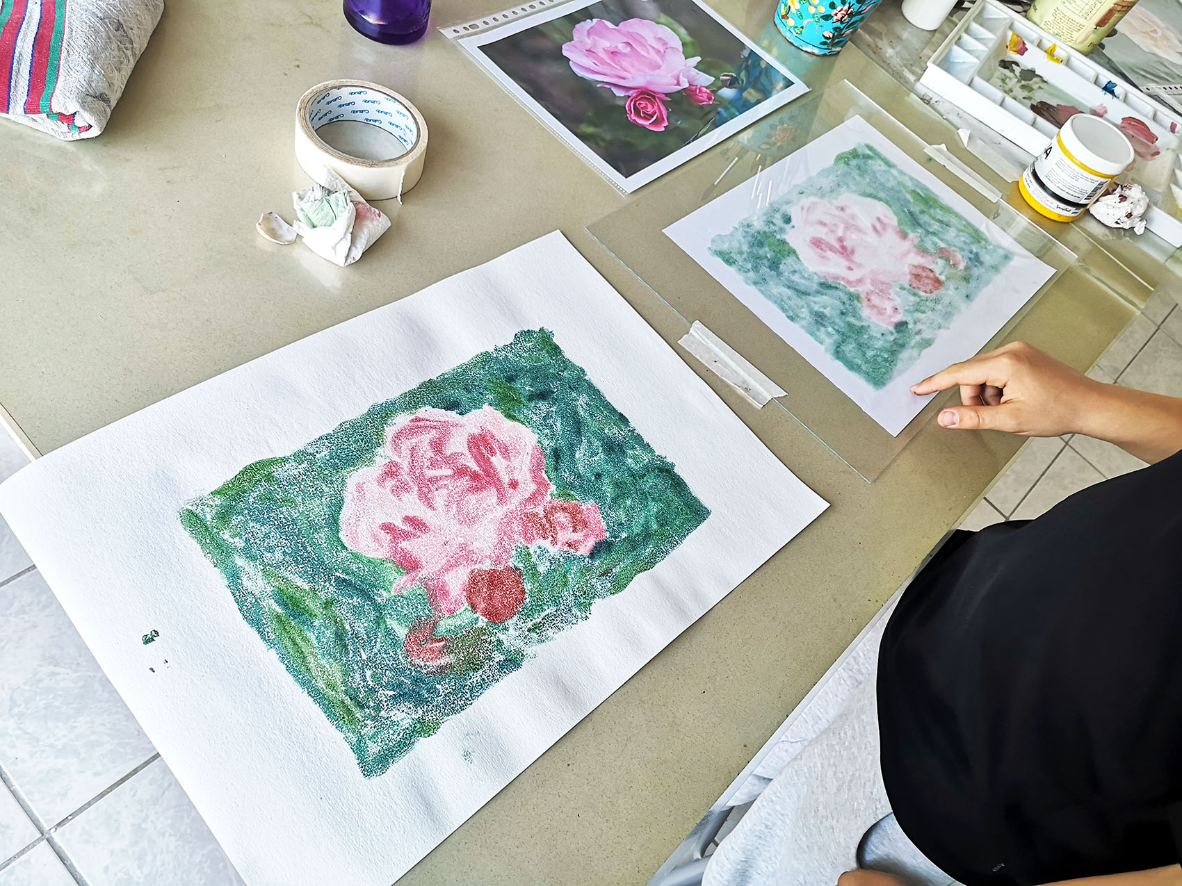 Stage Monotype atelier Bulle Créative